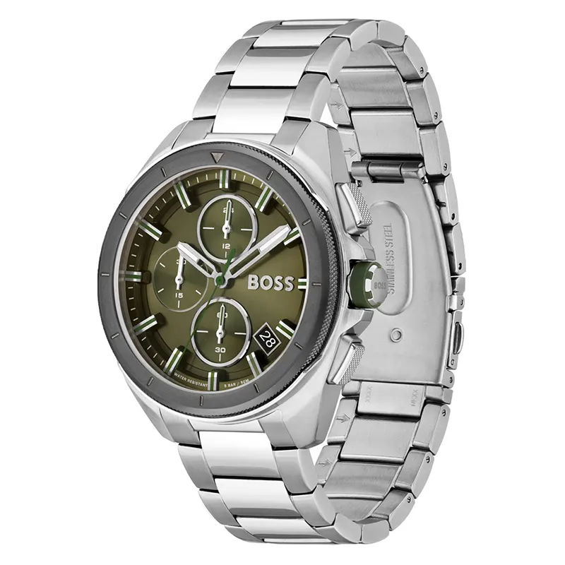 Hugo Boss Volane Chronograph Green Dial Men's Watch | 1513951